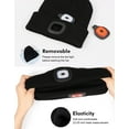 thumbnail image 2 of Unisex Beanie Hat with Light, USB Rechargeable Hands Free LED Headlamp Cap, 2 of 4