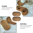 2pcs Decorative Wooden Trays Food Dish Cake Showing Plate Fruit Dessert