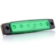 thumbnail image 2 of ECCPP 10x 3.8" Truck Bus Boat Trailer Green/Red Side Marker Indicators Light Lamp 6LED, 2 of 5