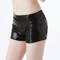 thumbnail image 3 of MKLEKYY Pantalones Cortos Deportivos para Mujer, Ropa de Baile de Jazz con Lentejuelas para Mujer, Pantalones Cortos de Lentejuelas de Moda para Baile Callejero y Discoteca, 3 of 4