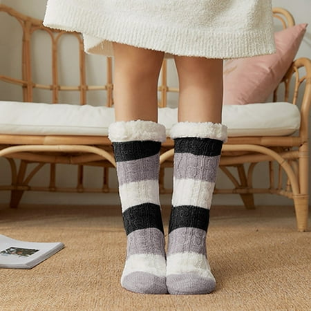 

Leylayray Compression Socks For Women Christmas Women Cotton Socks Print Thicker Floor Socks Carpet Socks(Buy 2 Get 1 Free)