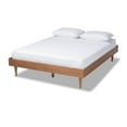 thumbnail image 1 of Baxton Studio Rina Queen Size Ash Brown Finished Wood Bed Frame, 1 of 9