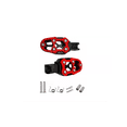 thumbnail image 2 of Posapiés Para Moto Universales 1 par, Negro/Rojo, 2 of 4