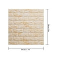 thumbnail image 4 of destyer Wallpaper 3D Brick Wall Sticker Foam TV Background Decal Self Adhesive Peel Sticker, 10pcs, Type 3, 4 of 9