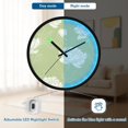 thumbnail image 5 of Indoor 12' Voice-Activated Luminous Decoration Wall Clock With LED Night Light Simple Hand-drawn Doodle Style, 5 of 8