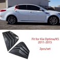 thumbnail image 2 of 2x Carbon Fiber Style Rear Side Window Quarter Louver Cover For K5 2011-2015, 2 of 5