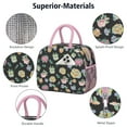 thumbnail image 4 of Lunch Bag Lunch Box for Women Reusable Insulated Lunch Cooler Bags,Large Capacity for Work Travel Picnic,Water-Resistant Pioneer Colorful Floral Lunch Tote Bag Gifts for Woman Mom Pink, 4 of 6