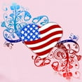 thumbnail image 2 of CafePress - July 4Th Heart Scroll Infant Bodysuit - Baby Light Bodysuit, Size Newborn - 24 Months, 2 of 4