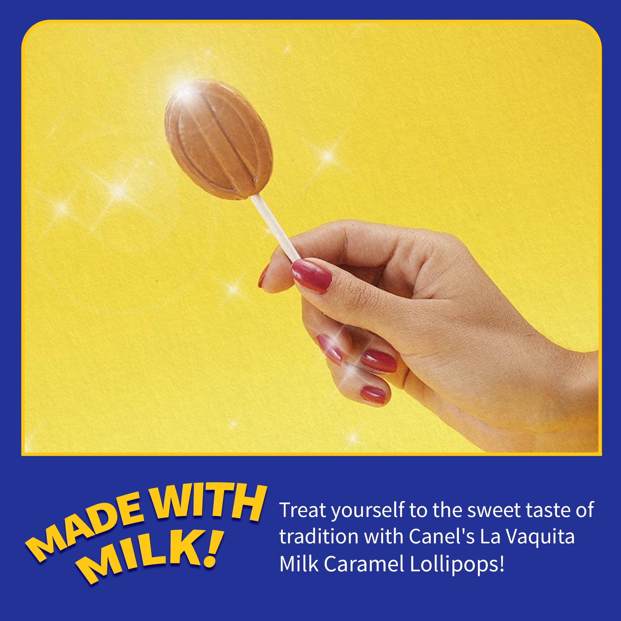 Canel's La Vaquita Milk Caramel Lollipop 10.37 oz. Bag