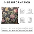 thumbnail image 5 of GOSMITH  Throw Pillow Cover Seamless Vintage Flower Pattern on Navy Background Decorative Square Pillow Case for Home Bedroom Living Room Cushion Cover, 5 of 5