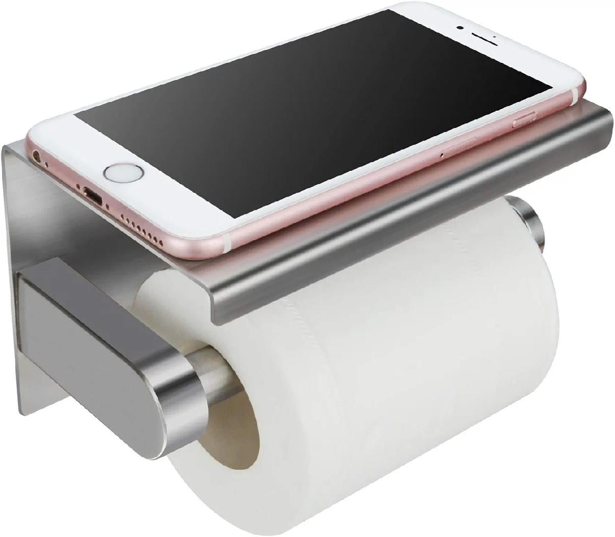 Double Toilet Paper Holder Double Toilet Paper Roll Holder with Shelf