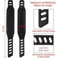 thumbnail image 3 of 6 rubber pedal straps exercise bike pedal straps pedal straps for exercise bike Cycling Bicycle home or gym, 3 of 5