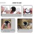 thumbnail image 4 of KAIYANG 8 ruedas autoadhesivas de 1 pulgada para muebles, ruedas giratorias de perfil bajo para contenedores de almacenamiento de electrodomésticos pequeños, 4 of 5