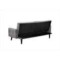 thumbnail image 3 of Sofá cama para dormir de 72 pulgadas - respaldo plegable convertible a cama completa con soporte de taza y mesa desplegable - sofá de ropa de ahorro de espacio para espacios pequeños, 3 of 5