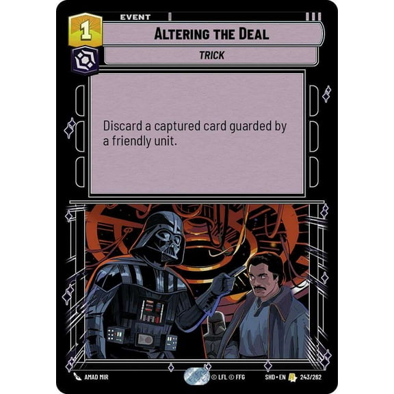 Star Wars: Unlimited Shadows of the Galaxy Rare Altering the Deal #243