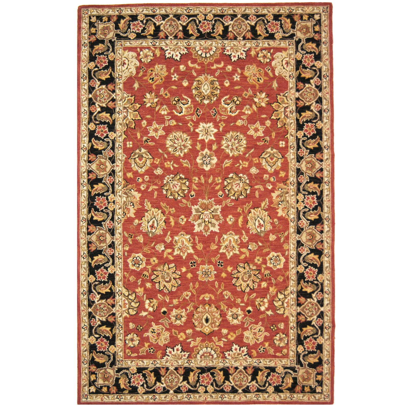 PREMIUM WOOL HAND TUFTED RUGS 8'x5' LARGE RED TRADITIONAL CHINESE AUBUSSON RUG