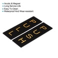 thumbnail image 3 of Uxcell 6x2" Push Pull Door Sign, 1 Pairs Acrylic Self-Adhesive Back Sign Door Sticker Sign Black/Gold Tone, 3 of 6