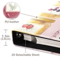 thumbnail image 3 of FORMRS 3 Ring Photo Album 4"x6" Self Adhesive Large Capacity PU Leather Cover, Watercolor Jar, 3 of 8