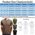 thumbnail image 5 of Yoodem Mens Shirts Men's T-shirts Bottoming Solid Top and Neck Color Shirt Summer Blouse Round Men's Short-sleeved Button Spring Men's Blouse Shirts for Men Green S, 5 of 5