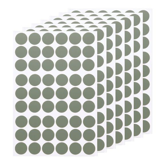 Uxcell 7 PCS Self-Adhesive Screw Hole Sticker, 0.83" Grey Green Screw Hole Cover