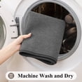 thumbnail image 5 of Enyhom Bathroom Rugs Sets of 3, Absorbent Bath Mat Non Slip Washable Bath Floor Rugs, Gray, 5 of 7