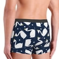 thumbnail image 4 of Bingfone Swan Men's Underwear - Casual Stretch Boxer Briefs-Large, 4 of 7