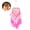 Pink with LED, variant on Dserhfy Dreamcatcher Feather Decor Pendant Luminescent Ornament Heart Shape Design Hanging Dream Catcher for Bedroom