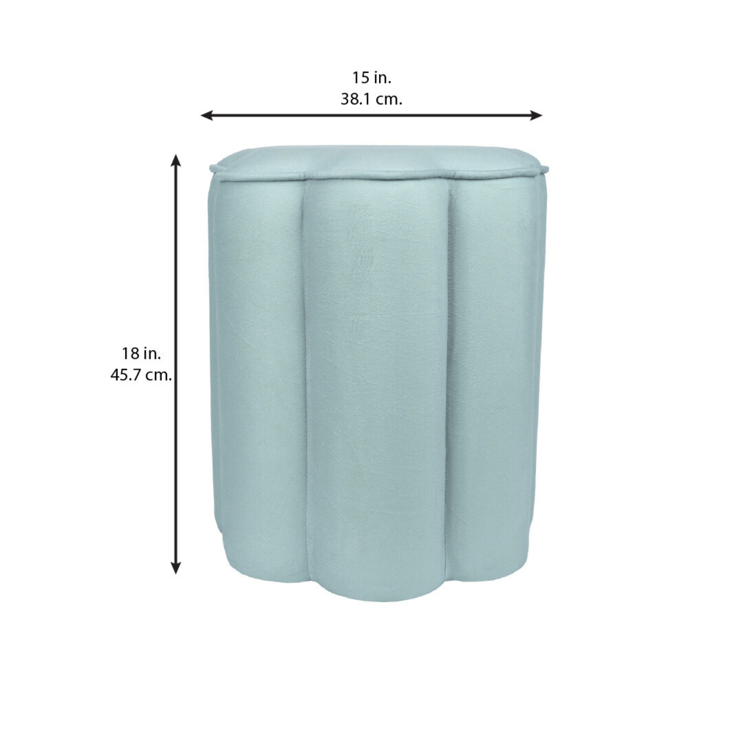 Mainstays Kids Flower Petal Ottoman, Blue