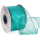 thumbnail image 1 of Cinta Decorativa Ribbli Organza Alambre Azul Aqua Claro 6,4 cm x 18 m, 1 of 4