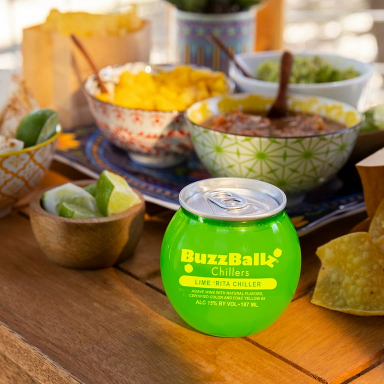 BuzzBallz Chillers Lime 'Rita, 187 mL Can, ABV 15% - Walmart.com