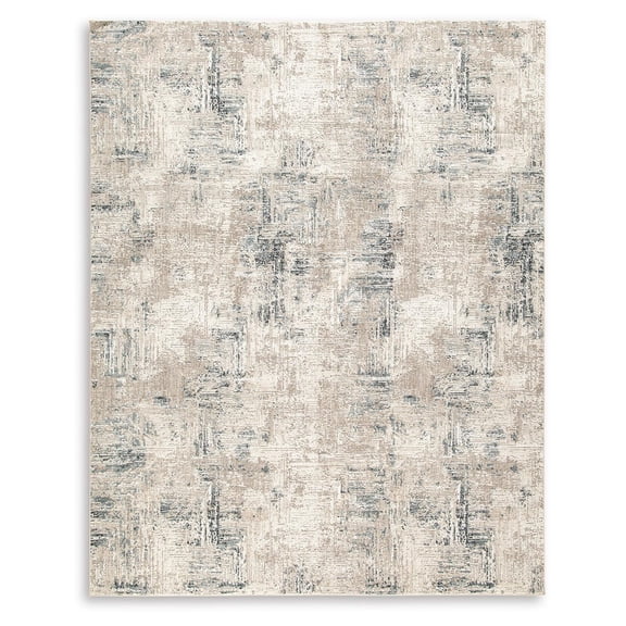 Signature Design by Ashley Gentor 8' x 10' Blue & Ivory Abstract Rug