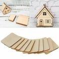 thumbnail image 2 of 50 PCS/SET Chips Blanks Coasters Craft DIY Arts Handmade Plain Wood Square, 2 of 12