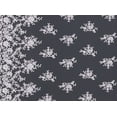 thumbnail image 2 of Zelouf Cord Emb Double Border On Tulle Scallop Cut  , Sewing, DIY, Crafts Fabric by the Yard, Pink, 1 Yard, 2 of 2