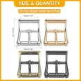 thumbnail image 2 of Uxcell Single Prong Belt Buckle Metal Center Bar Square Replacement Buckle Fit for Belt Purse Making Leather Hardware Black/Silver/Light Gold/Bronze 1 Inch, 2 of 6