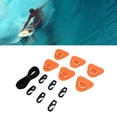 thumbnail image 1 of Stainless Steel D Ring Patch Kit, Triangular D Rings PVC Patch with Elastic Cord Hooks, Deck Rigging Kit for Inflatable Boat Kayak Dinghy SUP Surfboard Paddleboard, 1 of 7