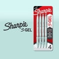 thumbnail image 7 of Sharpie S-Gel, Gel Pens, Medium Point (0.7mm), Ocean Fog Barrel, Black Ink, 4 Count, 7 of 7