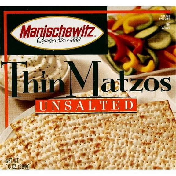 MANISCHEWITZ MATZO THINS UNSLTD-10 OZ -Pack of 12