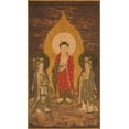 thumbnail image 2 of dynasty, China Ming 15x24 White Modern Wood Framed Museum Art Print Titled - Amitabha Triad, 2 of 4