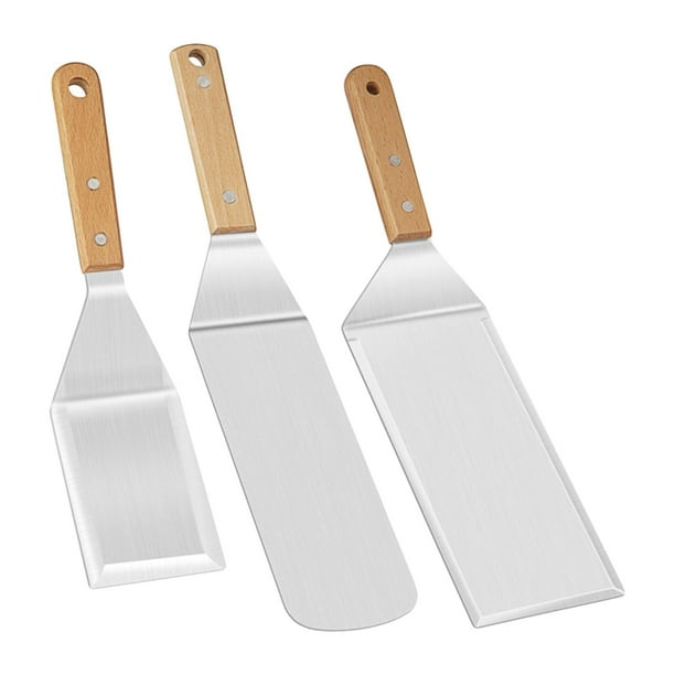 Metal Spatula Stainless Steel Scraper,Professional Chef Griddle