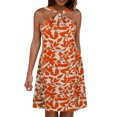 thumbnail image 1 of Birdeem Dresses for Women Womens Fashionable Printed Camisole Round Neck Backless Sleeveless Ruffled Dress, 1 of 12