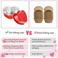 thumbnail image 6 of Molumo Heart Shaped Cake Pans, Aluminum Mini Cake Pans with Lids for Baking 30 Packs 3.4 Ounces Disposable Cupcake Cup Pan Baking Pans for Valentine's, Mother's Day, Wedding, Birthday Baking Supplies, 6 of 6