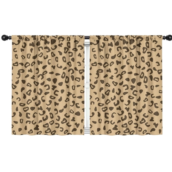 Leopard Print 42x54in(106x137cm) Curtains 2 Panels for Kids Bedroom, Window Drapes for Kids Boys Girls Bedroom Curtains Designed To Spark Joy and Creativity