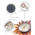 thumbnail image 2 of WONDER garden Wall Hanging Thermometer with Hygrometer Indoor Outdoor Patio Sun Decor Does Not Require Any Battery, 2 of 8