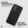 thumbnail image 4 of Pelican Protector Series Samsung Galaxy S24 Plus Case - 16ft MIL-STD Drop Protection - Carbon, 4 of 6