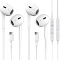 thumbnail image 1 of 2 paquetes de auriculares USB C para iPhone 16/15 Pro Max Plus Tipo C Auriculares con cable con micrófono y control remoto Cancelación de ruido para iPhone 16/15 pro, iPad Pro, Galaxy S23/S22/S21/S20/, 1 of 5