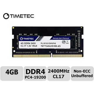 Timetec 8GB DDR4 2400MHz (DDR4-2400) PC4-19200 (PC4-2400T) Non-ECC  Unbuffered 1.2V CL17 1Rx8 Single Rank 260 Pin SODIMM Laptop Notebook PC  Computer
