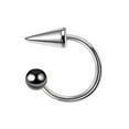 thumbnail image 1 of 2 Pcs Anneau de Lèvre en Acier Inoxydable Perçage Clous de Lèvre Mode Gothique Anneau de Nez Perçage Anneau de Nombril Perçage de Lèvre Bijoux de Corps ZR, 1 of 7