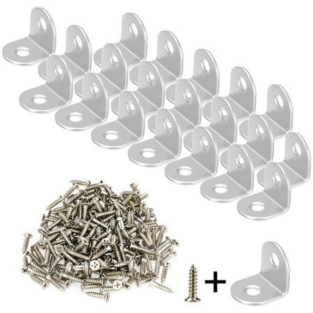 

Firlar Corner Codes 90 Degree Right Angle Brackets Fastener 20pcs 90° L Type Stainless Steel For Wood Shelf Connector