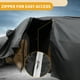 thumbnail image 4 of Funda para auto impermeable para todo clima, protección exterior contra el sol y la lluvia, con tiras reflectantes, negra para Genesis G80 Sedan, 4 of 5