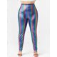 thumbnail image 2 of Pantalones Talla Extra Brillantes Metálicos Rosegal Pantalones de talla grande, 2 of 5